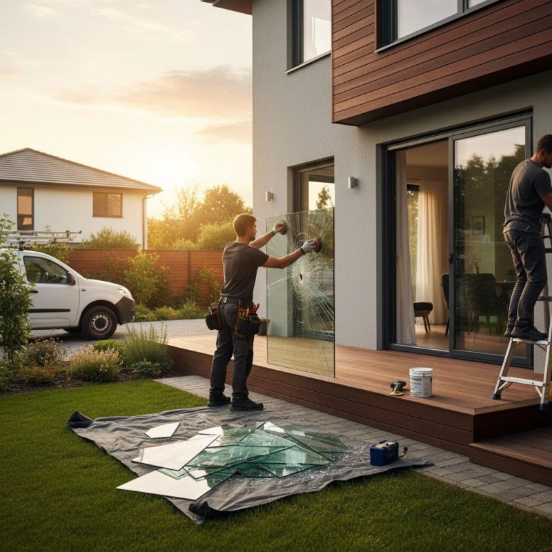 Cabinet Glass Repair